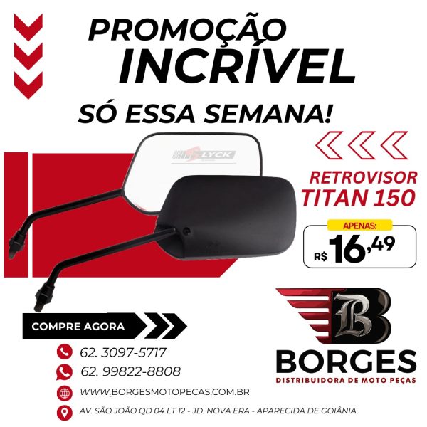 Espelho Retrovisor Titan 150