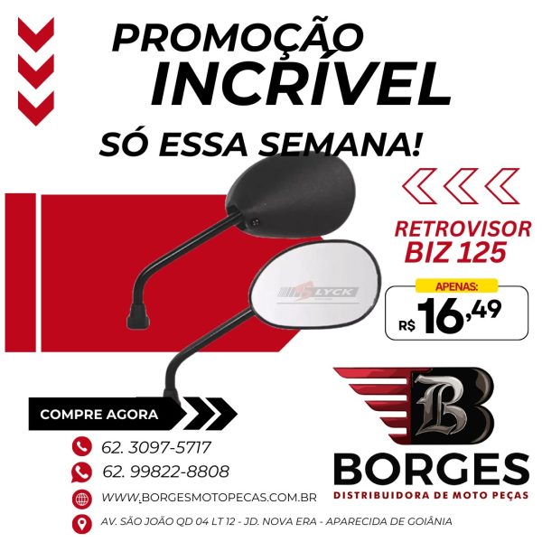 Espelho Retrovisor BIZ 125