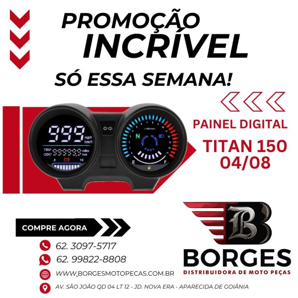 Painel Digital Titan 150 04/08